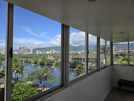 Ala Wai Canal View toward Diamond Head
